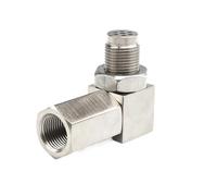Sensore carburante aria ossigeno Mini convertitore catalitico 90 gradi CEL spia di controllo motore sensore di ossigeno O2 adattatore distanziatore universale Sensore rapporto carburante