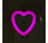 Sensore cardiaco per da camera da letto a LED con controllo della forma Notte Plug-in Corridoio notturne intelligenti Occhialini per Ossigenoterapia