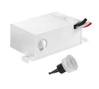 Sensore crepuscolare Maclean con sonda esterna | 12-24 V CC | Controllo automatico della luce | Compatibile con LED | Resistente alle intemperie IP54 | Regolabile 5-50 Lux | Risparmio energetico | Fac