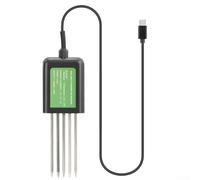 Sensore del suolo USB, 7 in 1 sensore del suolo USB per tester intelligente del suolo PH/EC Temperatura e umidità Meter IP68 impermeabile per l'agricoltura