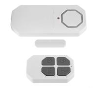 Sensore di allarme wireless per porta, 140 dB, con telecomando, per la sicurezza domestica, ufficio, negozio, ingresso, bianco