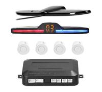 Sensore Di Assistenza Al Parcheggio Kit Retromarcia Radar Posteriore Per Auto Sensore Parcheggio Per Veicoli Assistenza Alla Display Della Distanza(bianca)
