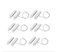 Sensore di contatto magnetico cablato per notifica di apertura della porta in installazioni di sicurezza residenziali e commerciali (6PCS)