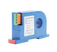 Sensore di corrente AC/DC con apertura da 22 mm, trasmettitore ampere, 10 A, 20 A, 30 A, 50 A, 1000 A, ingresso DC 0-20 mA, uscita 4-20 mA, sensore di corrente Hall(DC 0-75A-DC 0-20MA OUTPUT)