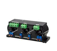 Sensore di corrente trifase CA Trasmettitore di corrente alternata trifase AC5A100A a sensore di potenza di uscita 4-20mA0-10V Perforazione