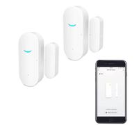 Sensore di finestra WiFi: Smart Window Detector, Tuya Allarme con notifica gratuita, Home Security System, compatibile Alexa Google Home (2 Pack)