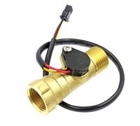 Sensore di Flusso 'Acqua con Filettatura Maschio-Femmina DN15, sensore Hall in Ottone da 1,75 MPa, impulso da 1/2" e misuratore di Portata a turbina DC5~18V
