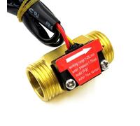 Sensore di flusso 'acqua in rame puro 1,75 MPa G1/2 Interruttore del misuratore di portata Hall a impulsi Indicatore del contatore 1-25 l/min