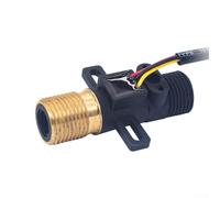 Sensore di flusso d'acqua effetto Hall filettatura da 2,5 cm per riscaldatori e irrigazione, misuratore di liquidi in ABS, monitoraggio in tempo reale DC 5-24 V (SEN-HZ21TC)