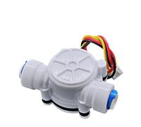 Sensore di flusso d'acqua for tubo in PE da 1/4 "3/8" Sensore Hall da 1,75 MPa Misuratore di portata a turbina for macchina da caffè DC5~18 V(1/4")