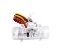 Sensore Di Flusso Del'acqua DN15 1,75 MPa Sensore Hall 1/2" Flussimetro A Turbina DC5~18V Utilizzato For Misurare Il Flusso Del Liquido(Transparent)