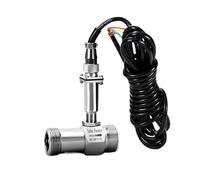Sensore di flussometro a turbina Segnale di impulso SS304 Misuratore di flusso a turbina for benzina diesel Latte Alcol Metanolo Rileva acqua, gasolio(DN6)