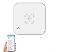 Sensore di luce umana intelligente con WiFi e supporto Zigbee con avvisi in tempo reale e ampio raggio di rilevamento di 6 metri per uso di sicurezza (wifi)
