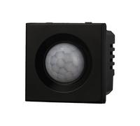 Sensore di movimento 2 moduli nero compatibile anche con BTicino Axolute