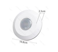 SENSORE DI MOVIMENTO A INFRAROSSI MOD.1 BIANCO MISURA D108xH25mm - DISTANZA RILE
