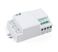 Sensore di movimento a microonde McShine 360° "LX-701C", 230 V/1200 W, colore bianco, adatto a LED