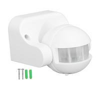 Sensore di Movimento da 180 Gradi, Tempo di Ritardo e Intervallo di Rilevamento Regolabili, Interruttore a Induzione di Controllo LED PIR per Installazione a Parete, Facile e