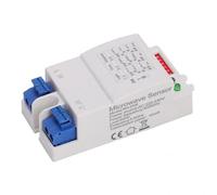 Sensore di movimento e luce IP20 dal design bianco elegante. Compatto (3,6 x 7,8 x 2,5 cm), con portata da 2 a 8 metri e copertura a 360°. Ideale per sicurezza e comfort negli spazi interni.