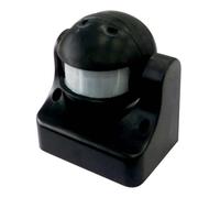 Sensore di movimento luci con interruttore IP44 nero Nero