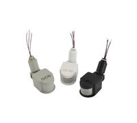 Sensore di movimento PIR da 110 V e 220 V, interruttore timer for movimento esterno a infrarossi con rotazione di 180 gradi, for luce(Black 12V)