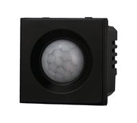 Sensore di movimento PIR, Moduli neri, nero, Compatibile Con BTicino Axolute, frutti, interruttori, pulsanti, deviatori, dimmer, sensori, PIR, buzzer, Per Placche originali e compatibili