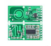 Sensore di movimento radar a microonde RCWL-0516 per pannello Smart Home WiFi PIR Sensore di presenza umana Rilevamento ampio raggio Automazione Verde 3,58 x 1,73 cm