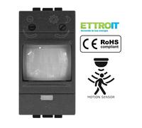 Sensore di Movimento Regolabile Timer Lux 1 Modulo Bianco con Compatibile con BT