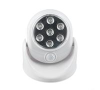 Sensore di movimento rotante a 360 gradi con LED super luminoso da 55 lm, design senza fili, rilevamento movimento PIR fino a 3 m, spegnimento automatico dopo 20-30 secondi,