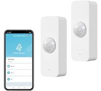 Sensore di movimento WiFi, sensore di movimento intelligente Tuya PIR per la sicurezza domestica, sensore di movimento wireless con app di monitoraggio remoto, comando vocale compatibile con Alexa (2