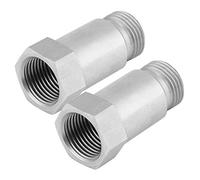 Sensore di ossigeno ， Distanziale adattatore adattatore controllo motore Eliminatore di luce motore 2 pezzi M18 * 1,5 O2 Adattatore controllo motore prolunga correzione luce motore, lunghezza 45 mm
