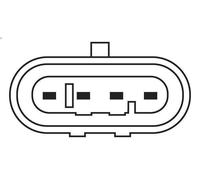 BOSCH 0258010176 Sonda lambda cavo 428 mm 4 conduttori