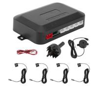 Sensore di Parcheggio Auto con 4 Sensori, Modello Ldfm01 Nero | Tecnologia con Abs, Doppia CPU e Chipset Avanzato, per Parcheggio e Retromarcia, Copertura Estesa