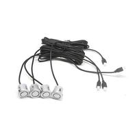 Sensore Di Parcheggio Posteriore 4 Pezzi 18,5 Mm Sensore Di Parcheggio Per Auto Park Tronic Sonda Di Retromarcia Nero Rosso Grigio Argento Bianco Per Montaggio Sensore Veicoli Parking Sensor(D'argento