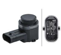Hella Sensore di parcheggio 6PX358 141-341, 3 poli, angolato, verniciabile, compatibile con BMW X3