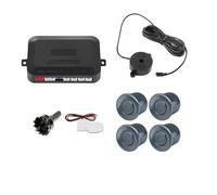 Sensore Di Parcheggio Sensor Kit Sensori Parcheggio Per Auto 4 Sensori Cicalino 22 Mm Radar Retromarcia Allarme Acustico Indicatore Sonda 12 V Bumper Rear Per Sensore(Grigio)