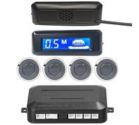 Sensore Di Parcheggio Sensor Sensore Parcheggio Radar Retromarcia Parktronic LCD Sensore Parcheggio Cicalino Avviso Con 4 Sensori Parcheggio Bumper Rear Per Sensore(Grey)
