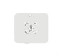 Sensore di presenza umana MmWave da 24 GHz per app Zigbee, statico e rilevatore con sensibilità regolabile per controllo dell'illuminazione domestica intelligente, bianco (A)