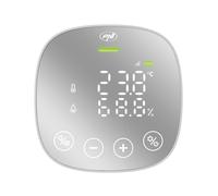 Sensore di qualità dell'aria e anidride carbonica (CO2) PNI SafeHouse HS291 con Wi-Fi, controllo app Tuya Smart, monitoraggio CO2, menu impostazioni, batteria di backup, allarme