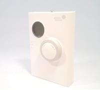 Sensore di rete temporaneo, dimensioni 120mm x 80mm, con logo, con display, quadrante Setpoint, con interruttore di scala, senza controllo ventola, senza interruttori, con funzione VAV