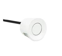 Sensore di retromarcia per auto, 22 mm, colore nero, rosso, bianco, argento, kit sensore di parcheggio per auto, monitor, sistema inverso, connettore del sensore di parcheggio (argento) (bianco)