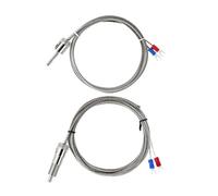 Sensore di temperatura 5 pezzi con adattatore filettato M12 Cavo a baionetta 1/2/3/4/5M con guaina a molla(5m Cable Length)