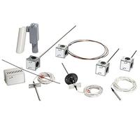 Sensore di temperatura a termistore serie TE-6300, 10k ohm, tipo II, custodia in metallo, stile di montaggio bene, lunghezza sonda 6 pollici, supporto sensore ottone senza filettatura