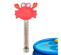Sensore di temperatura dell'acqua - Indicatore di calore con animali dei cartoni animati e corda - Accessorio galleggiante per piscina spa acquario spa interna per bambini
