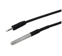 Sensore di Temperatura DS18B20, Sonda Digitale Impermeabile, 1m, -55°C a +125°C, 3.5mm Jack, Compatibile con Sonoff (1 Sonda di Temperatura)