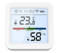 Sensore di temperatura e umidità compatibile con Zigbee 3.0 per il sistema Tuya Smart Home con supporto a doppia scala di temperatura (WiFi)
