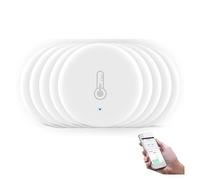Sensore Di Temperatura E Umidità Intelligente Mini Termometro Igrometro Di Sicurezza Alimentato A Batteria Con L'app Tuya Smart Life Monitor Accurato(9 pcs)