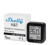 Sensore di Temperatura e Umidità Shelly H&T Gen3 Wi-Fi Bluetooth Nero Schermo