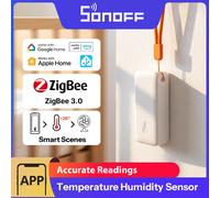 Sensore di Temperatura e Umidità SONOFF Zigbee, Dispositivo Smart Home Airguard TH Lite SNZB-02B, Controllo tramite App Ewelink, Compatibile con Alexa e Google