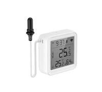 Sensore di Temperatura e Umidità Tuya Zigbee con Sonda Esterna e Display LCD Digitale per La Domotica Intelligente per Alexa e Assistant