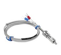 Sensore di temperatura in acciaio inox tipo K termocoppia con cavo da 2 m, 1 pezzo (lunghezza del cavo 5 m)